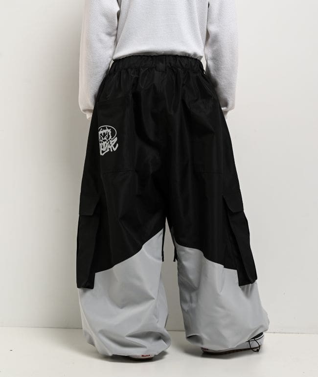 Empyre Tamarak Black & Grey 10K Ultra Baggy Snowboard Pants, foto 2