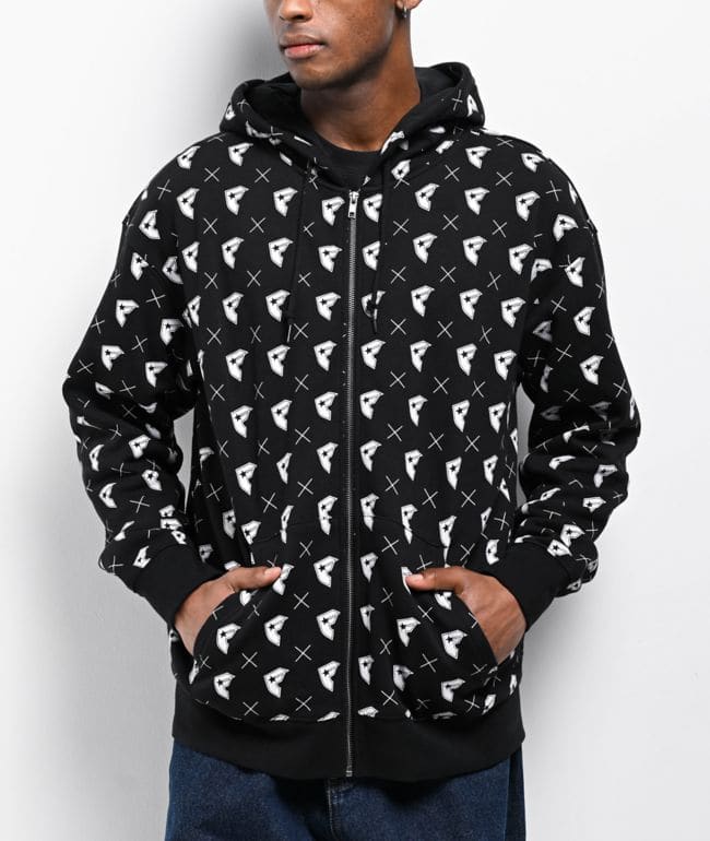 Famous Stars & Straps BOH Black Zip Hoodie, foto 2