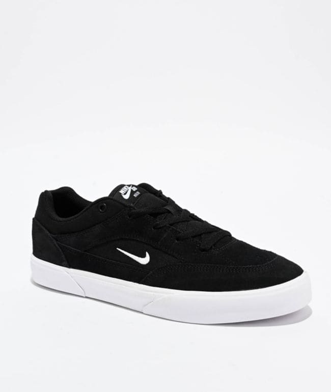 Nike SB Malor Black & White Skate Shoes, foto 2