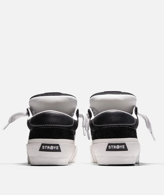 Straye Logan Stomper Black & White Skate Shoes, foto 3